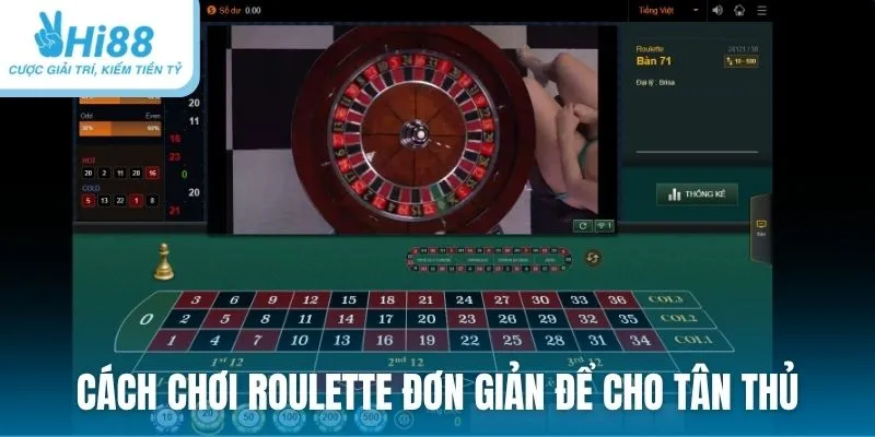 Cách chơi Roulette đơn giản để cho tân thủ mới trải nghiệm