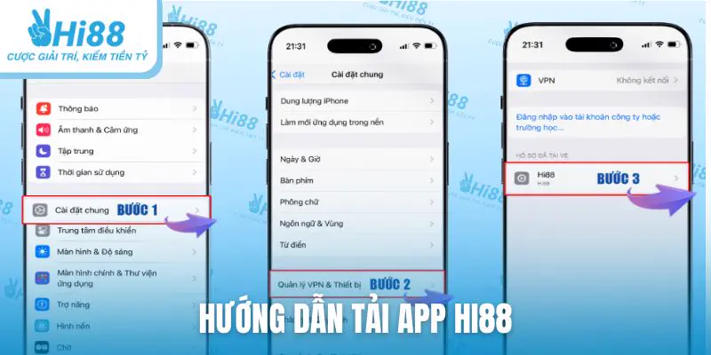 Hướng dẫn tải app Hi88 cho các thiết bị iOS