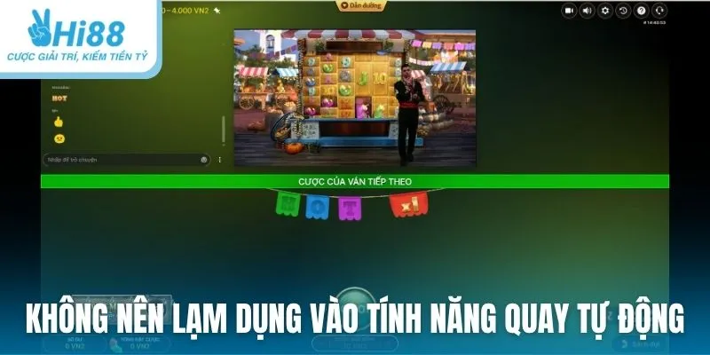 Không nên quá lạm dụng vào tính năng quay hũ tự động