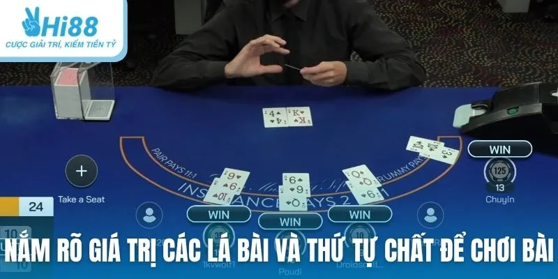 Nắm rõ giá trị các lá bài và thứ tự chất để chơi bài Tấn