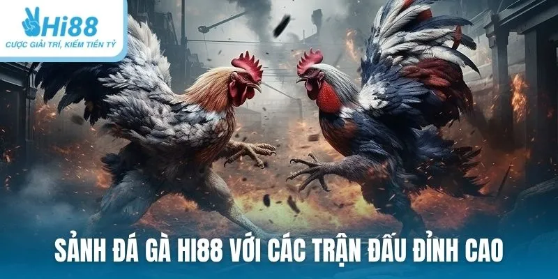 Sảnh đá gà Hi88 với các trận đấu đỉnh cao cực mãn nhãn