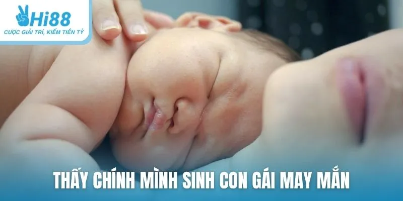 Thấy chính mình sinh con gái may mắn