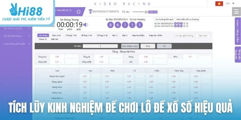 Tích lũy kinh nghiệm để chơi lô đề xổ số hiệu quả tại Hi88