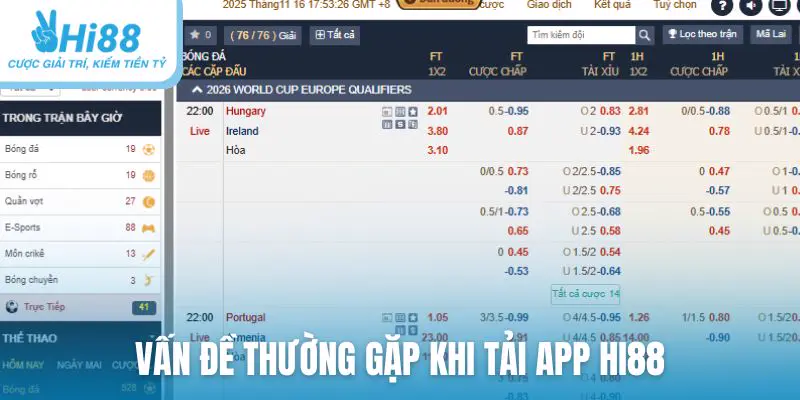 Giải quyết một số vấn đề thường gặp khi tải app Hi88